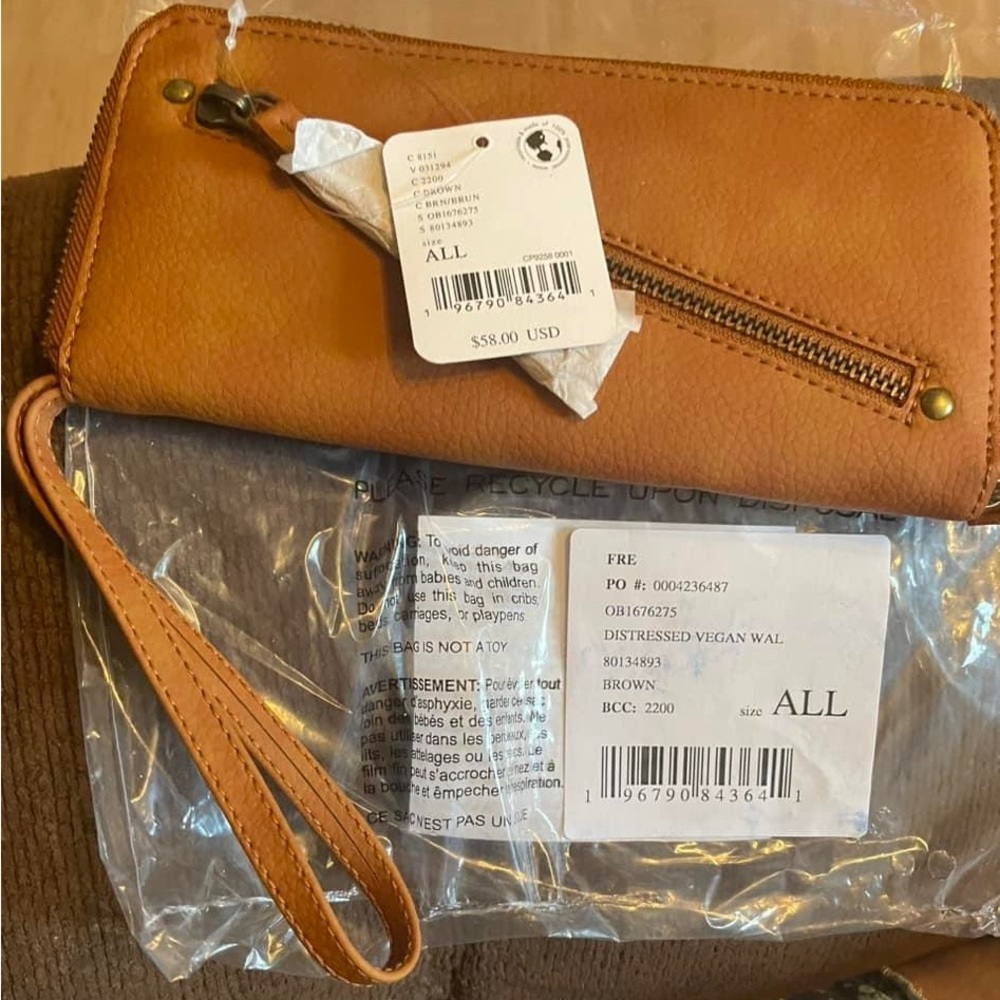 Brand new Free People vegan wallet